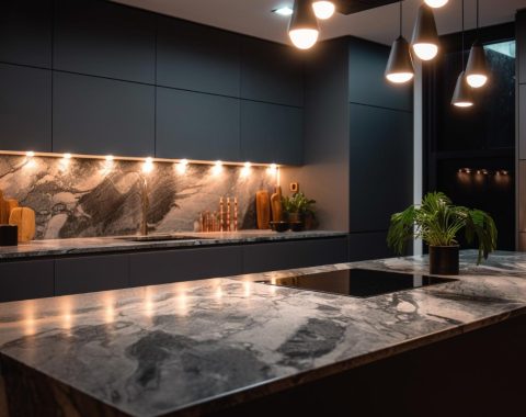 luxury-kitchen-with-stainless-steel-appliances-marble-generated-by-ai